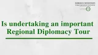 FM Shah Mahmood Qureshi is undertaking a regional diplomacy tour and will have highlevel interaction