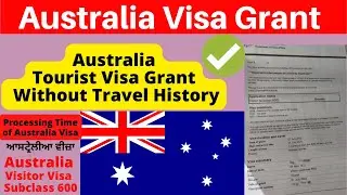 AUSTRALIA VISA WITHOUT TRAVEL HISTORY | HOW TO GET AUSTRALIA VISITOR VISA | PROCESSING TIME OF VISA