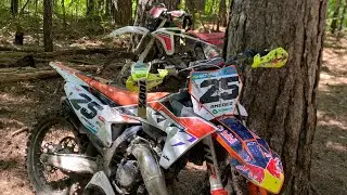ktm sx 125 in the mud + test fantic xe 125