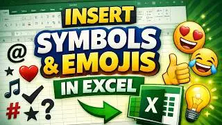 How to Insert Symbol and Emoji in Excel