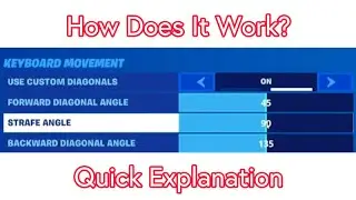 Double Movement (Custom Diagonals) Fortnite Help!