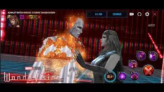 Scarlet Witch in Marvel Studios WandaVision suit skills preview | Marvel Future Fight