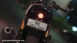 LED ROUND TAIL LIGHT FOR ROYAL ENFIELD TWINS STOCK MOUNT | INTERCEPTOR 650 | CONTINENTAL GT 650