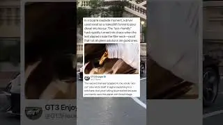 In a bizarre roadside moment, a driver used a leaf as a makeshift funnel to pour diesel into his car