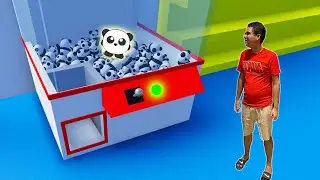 ENCONTREI UM PANDA ESCONDIDO NA MÁQUINA DE URSO DE PELÚCIA!!! (ROBLOX - FIND THE PANDAS)
