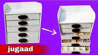 Reusad waste sweet boxes /  handmade organiser from waste cardboard