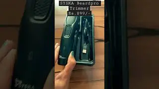 Review SYSKA BeardPro Trimmer Model HT200 Pro/ 2year warranty/Rs. 899/- #shorts #unboxingvideo