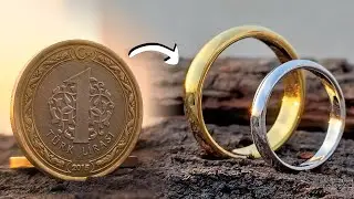 How to Make Coin Couple Band Rings &ndash; Handmade Jewellery 💍✨