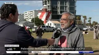 Palestine Solidarity Campaign march in Cape Town