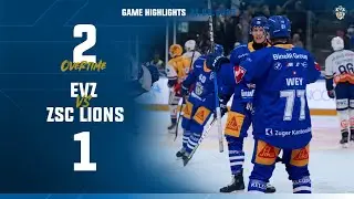 Game Highlights: EVZ vs ZSC Lions 2:1 (OT)