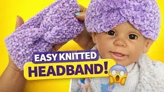 Easy Knitted Headband Tutorial 💜 | Winter Ear Warmer for Beginners | Hindi