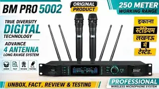 BM PRO 5002 . Special uhf Dual Cordless microphone. 250 Meter working renge.