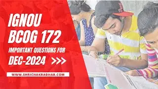 IGNOU BCOG 172 Important Questions Answers for Dec 2024 | इन प्रश्नों को पढ़ कर लायें 70% तक अंक