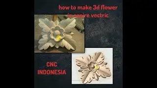 aspire vectric  tutorial membuat relief flower1