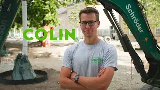 Dualer Student Colin auf der Baustelle in Detmold