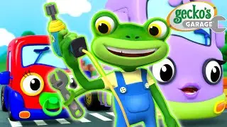 Gecko's Baby Time! 💚 Little Truck Comes To Visit 💚 | Gecko's Garage | Cars & Truck Videos for Kids