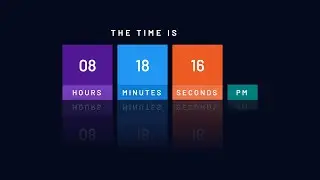 Digital Clock With Reflect Effect Using HTML, CSS & JavaScript | CSS Tricks