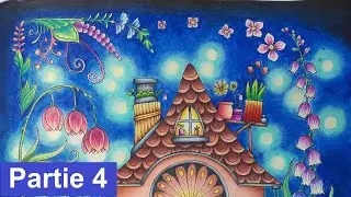 La Maison des Fées partie 4 : fond ciel nocturne - World of Flowers - Johanna BASFORD