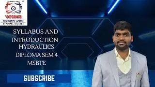 Hydraulics Diploma Sem 4 MSBTE Syllabus and Introduction