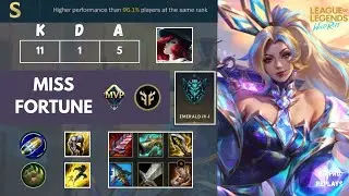 Prestige Select Battle Bunny Miss Fortune Dragon vs Caitlyn - [NA] Emerald - Patch 6.2 [Wild Rift]