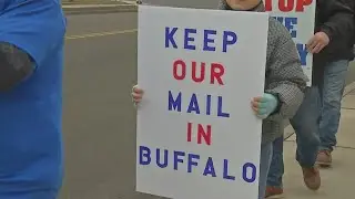 Postal workers rally amid threat of Buffalo USPS facility's move to Rochester