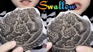 Full Swallow 🤤🤤🤎#mukbang #asmr #clay #eating 