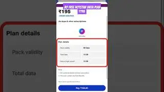 Jio Free Hotstar Subscription Recharge Data Pack ₹195 #2025 #jiohotstar #shorts