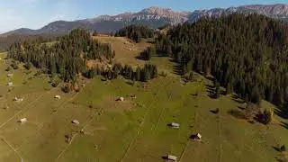 Flying over Moieciu