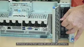 ThinkSystem SR950 V3 removing a drive backplane