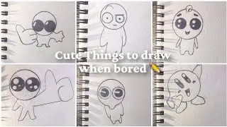Cute things to draw when bored✏️