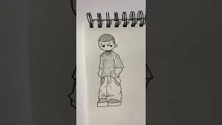 Part 7 | Simple graffiti character. #easydrawing #shorts  #graffitiart #tutorial #fyp