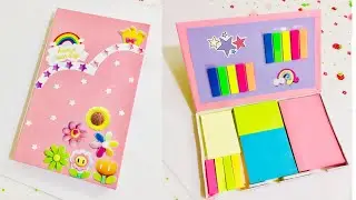 DIY Sticky Notes Holder / DIY Sticky Note Box / Sticky Note Organizer