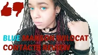 Blue Manson Wildcat Contacts Review | PierceTheLittlegirl