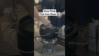 Cooking with Snow Peak Japanese Cast Iron Oven 26  #camp #outdoors #campinggear #campinglife