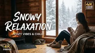 Heavy Snowstorm Sounds for Sleeping & Studying | Deep Relaxation 🌨️💤