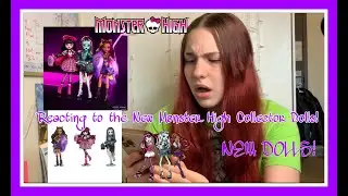 Reacting to the New Monster High Collector 2022 Dolls, Frankie Stein, Clawdeen Wolf, and Draculaura