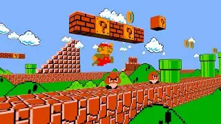 Original Super Mario Bros but it's in 2.5D