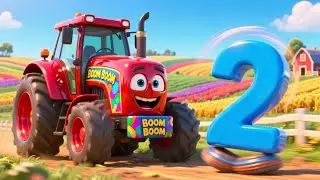 Farm Boom 123 Baby Fun 🚜 Counting Song for Kids | Learn Numbers 1 to 10 at Farm
