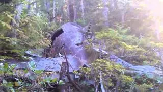 Historic 1944 WWII Dakota 576 plane crash, Port hardy, Vancouver Island.