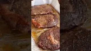 Steaks baked in the oven ❤️☀️#steak #meat #baking #seasoning #easyrecipe #easymeals