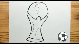 HOW TO DRAW WORLD CUP TROPHY EASY