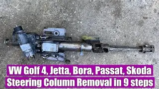 TUTORIAL: How to remove / replace steering column on VW Golf Mk4 GTI, Jetta, Passat B5 Skoda, Seat