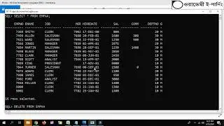 66-Data Manipulation Language (DML) - Delete