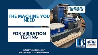 New Frank Bacon 2.2 KIP 10kN ITS-1000-ST Vibration Testing System with Slip Table