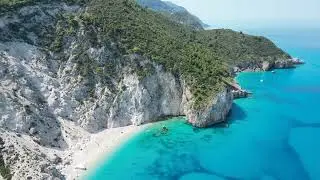 Grecja - Lefkada (Plaża Mylos Beach ) 4k 2023