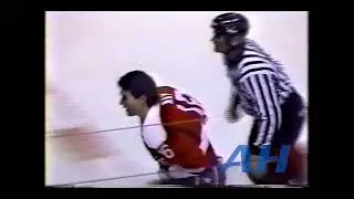 NHL Feb. 9, 1992 Alan May,WSH v Jeff Odgers,SJ Washington Capitals San Jose Sharks