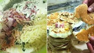 Pancake salé بان كيك مالح غاية فى اللذة والروعة