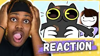 «У НЁЁ ЕСТЬ КОТ?!» Реакция на «У меня есть кот» | Jaiden Animations