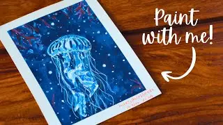 Peaceful Watercolor Jellyfish Painting 🌊 | Calm & Slow Art Process