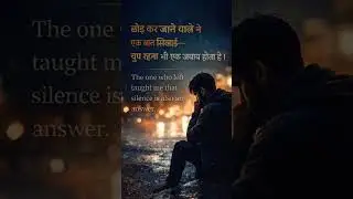 Kabhi-kabhi chup rehna hisabse sachha jawab hota hai&hellip; 💔#breakup#silence#sadtruth#heart